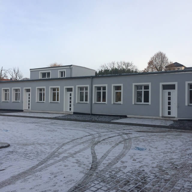 Soko Bau ehemalige Berufsschule in Pulsnitz, Anbau - nachher